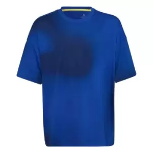 Image of adidas ARKD3 Allover Print T-Shirt Kids - Royal Blue / Black / Shadow Na
