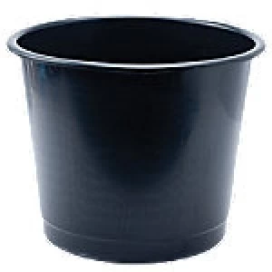 Image of Plastic Waste Bin 14 L Black 31.4 x 31.4 x 25.4 cm