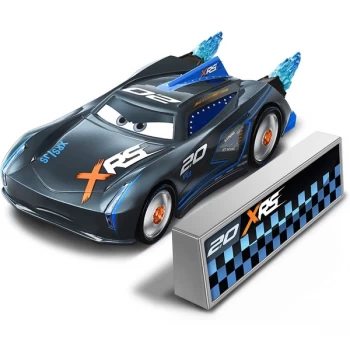 Image of Disney Cars - Jackson Storm with Blast Wall Figure