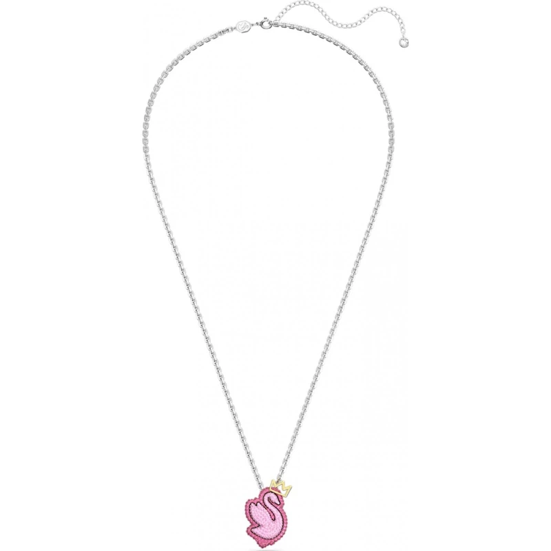 Image of Swarovski Swan Necklace - Pink Pink One Size
