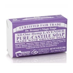 Image of Dr. Bronner39s Organic Pure Castile Lavender Soap 140g