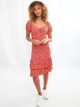 Image of Joe Browns The Dakota Mini Dress -red, Red, Size 10, Women