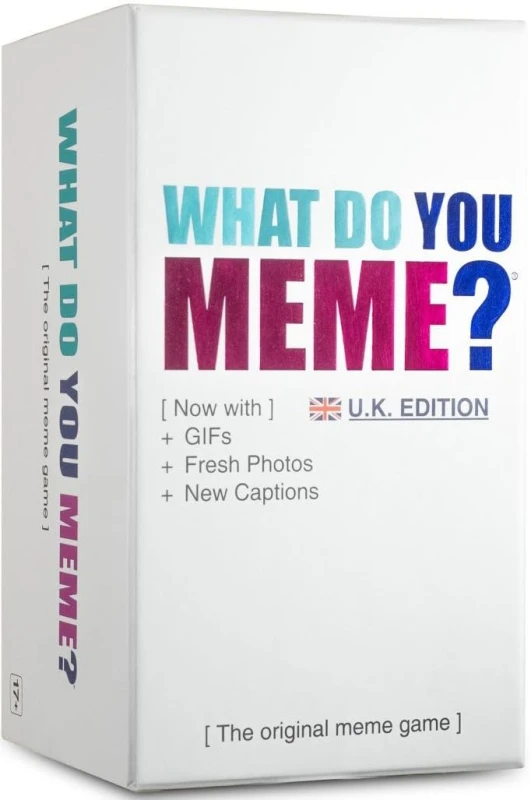 Image of WHAT DO YOU MEME? Core Game (New UK Edition) Now Including GIF's by Relatable The Essential Adult Party Game for Meme Lovers Now with Refreshed Conte