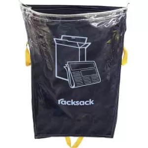 Image of Racksack , capacity 160 l, paper waste symbol, blue/transparent
