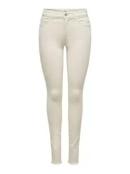Image of ONLY Onlblushlife Mid Ankle Skinny Fit Jeans Women Beige