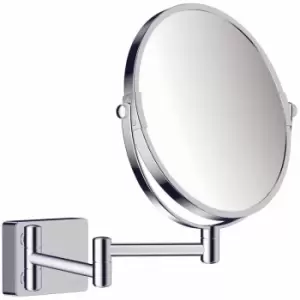 Image of Hansgrohe AddStoris Universal Bathroom Shaving Mirror Wall Mounted Chrome - Chrome