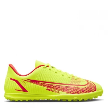 Image of Nike Mercurial Vapor Club Junior Astro Turf Trainers - Volt/Crimson