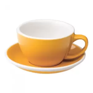 Image of Cafe Latte cup with a saucer Loveramics Egg Yellow, 300ml