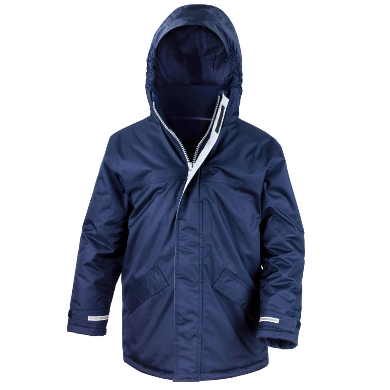 Image of Result Core Winter Parka in Navy Size: 3-4 Years Navy Unisex 3-4 Years