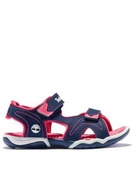 Image of Timberland Girls Adventure Seeker Sandal - Navy Pink