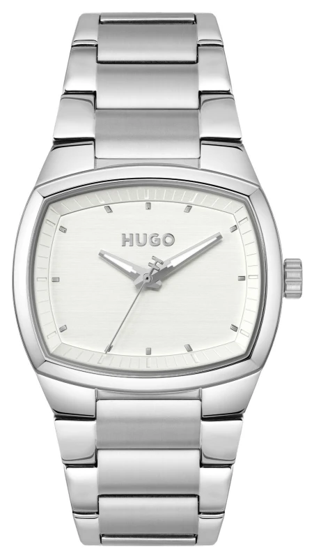 Image of HUGO 1530460 #TELLY Three-Hand Quartz (40mm) Silver Dial / Watch