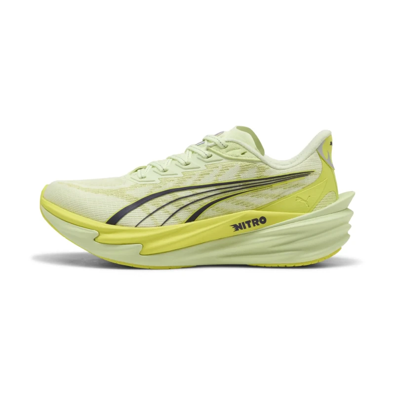 Image of Puma Womens Deviate Nitro 4 Running Shoes Spritz/Lux Lime female 8 (42)