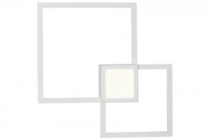 Image of Flush Wall Lamp, 48W LED, 3000K, 3600lm, White