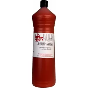 Image of AM600/40 Artmix Ready-mix Paint 600ml - Burnt Sienna - Scola