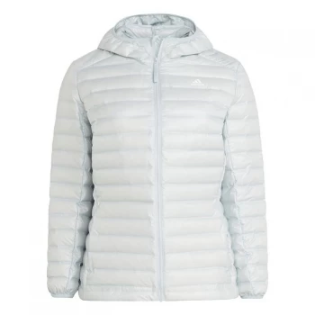 Image of adidas Varilite Down Hooded Insulation Jacket (Plus Size) - Halo Blue