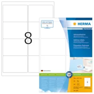Image of HERMA Address labels Premium A4 99.1x67.7mm white paper matt 800 pcs.