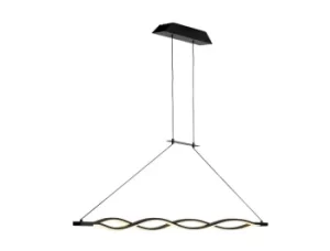 Image of Sahara Ceiling Pendant 36W LED 2800K, 2520lm, Dimmable Frosted Acrylic, Brown Oxide
