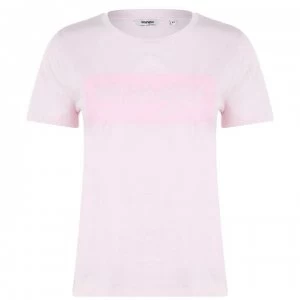 Image of Wrangler Logo T Shirt - Cradle Pink
