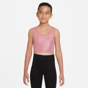 Image of Nike Dri-FIT One Big Kids (Girls') Crop Tank - Pink