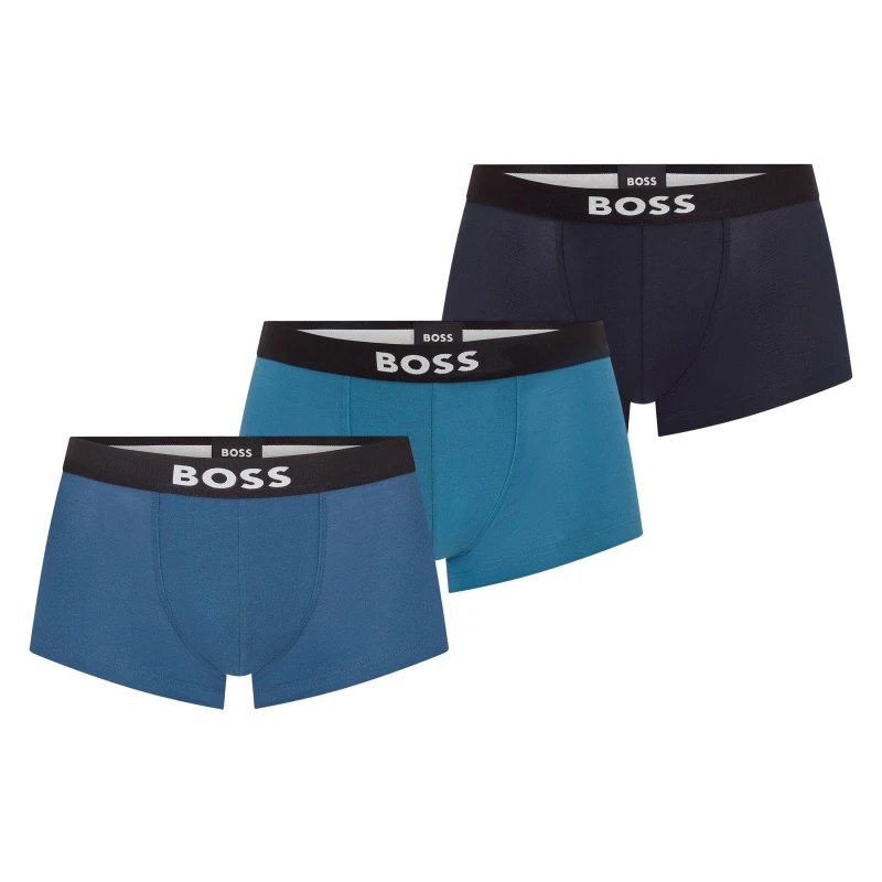 Image of Boss Three-pack of logo-waistband boxer briefs Miscellaneous male X Small