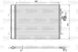 Image of VALEO Condenser VOLVO,LAND ROVER 814318 LR034171,30680275,30794544 AC Condenser,Condenser, air conditioning 30794562,31274157