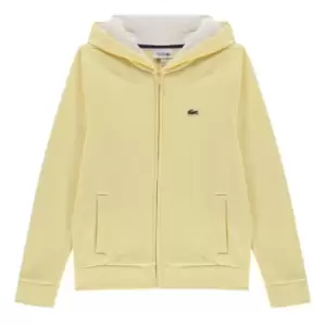 Image of Lacoste Junior Boys Basic Zip Hoodie - Yellow