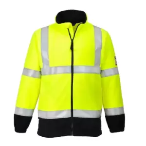 Image of Modaflame Flame Resistant Hi Vis Fleece Yellow S