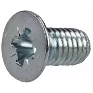 Image of R-tech - 337067 Pozi Countersunk Machine Screws bzp M3 6mm - Pack Of 100