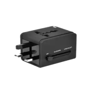 Image of Port Connect Dual USB Port Universal Travel Adapter - over 150 countries worldwide
