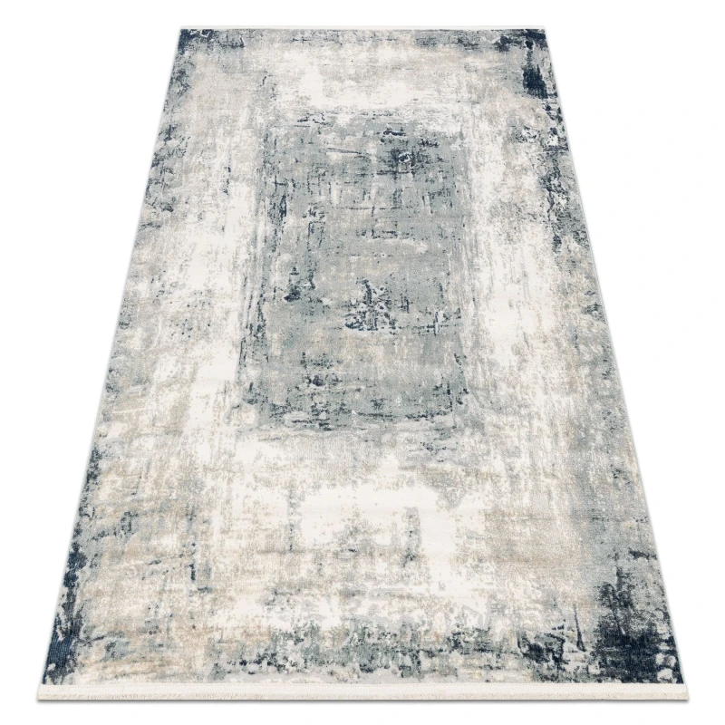 Image of RugsX Distin 0845A White / Navy Blue / Blue Modern Carpet - Abstraction, Fra 160X230 Cm