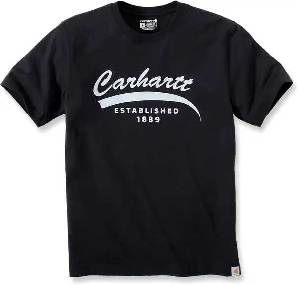 Image of Carhartt Relaxed Fit Heavyweight Graphic T-Shirt, black, Size S