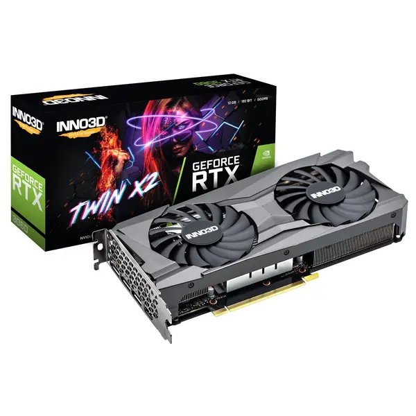 Image of Inno3d Inno3D Nvidia GeForce RTX 3060 TWIN X2 12GB Dual Fan Graphics Card GRINN-N3060212DH