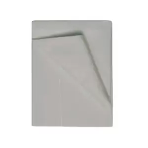 Image of Belledorm Premium Blend 500 Thread Count Cotton Rich Sateen Flat Sheet, Platinum, King/Super King