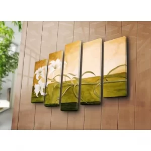 Image of 5PATK-99 Multicolor Decorative Canvas Painting (5 Pieces)