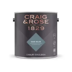 Image of Craig & Rose Chalky Emulsion Saxe Blue - 5L