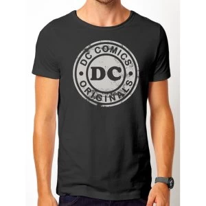 Image of DC Originals - Vintage Logo Mens Small T-Shirt - Black