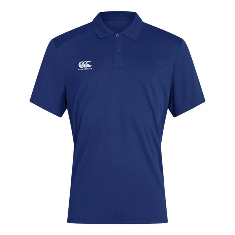 Image of Canterbury Canterbury Men Club Dry Polo Shirt in Blue Size: X-Small Blue XS Male 5063806741923