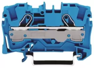 Image of Wago Blue 2006 Standard Din Rail Terminal, 20 8 AWG, 0.5 6mm, 550 V