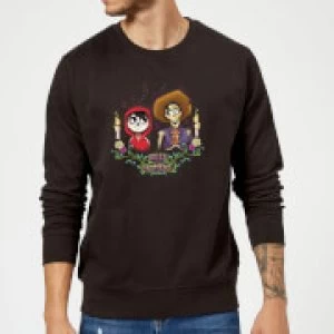 Image of Coco Miguel And Hector Sweatshirt - Black