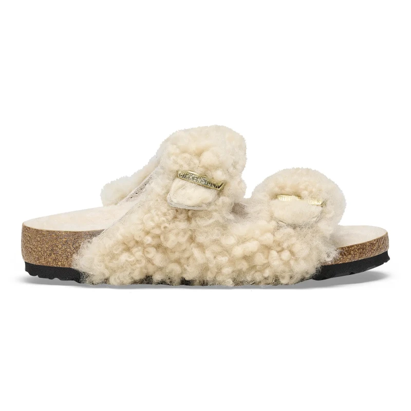 Image of Birkenstock Girl's sandals Birkenstock Arizona Fur Blanc Female 32 Etroit
