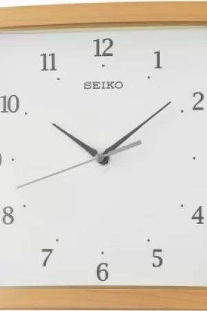 Image of Seiko Clocks Wooden Wall Clock QXA675B