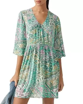 Image of ba & sh Fleur V Neck Dress