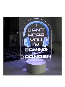 Image of The Personalised Memento Company Printed LED Light - Gaming Boys