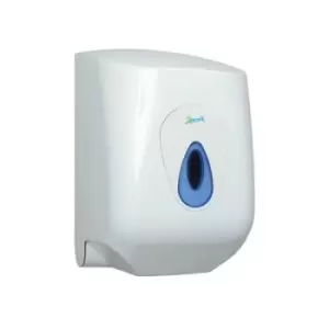 Image of 2Work Lockable Centrefeed Hand Towel Dispenser White CT34038