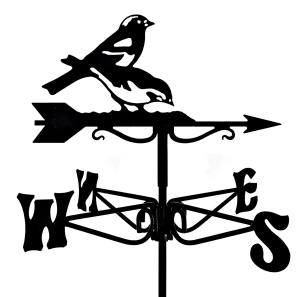 Image of Espira Chaffinches Black Mini Weathervane