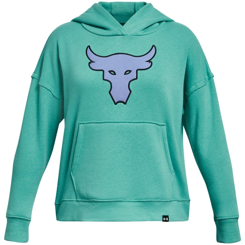 Image of Under Armour Armour Pjt Rck Brhma Bull Fleece HD Hoody Girls - Green Green 6