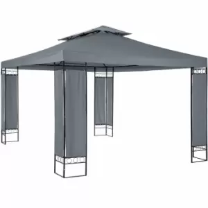 Image of Tectake Gazebo Leyla Black