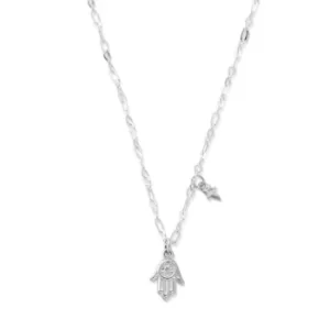 Image of ChloBo SNLC4012 Delicate Hamsa Hand Necklace