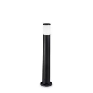 Image of Amelia 1 Light Outdoor Bollard Light Black IP55, E27