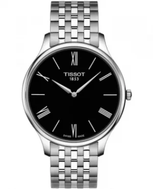 Image of Tissot Tradition 5.5 Black Dial Stainless Steel Mens Watch T063.409.11.058.00 T063.409.11.058.00
